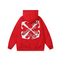 OFF Oversized Pullover Hoodie Light Luxury Station