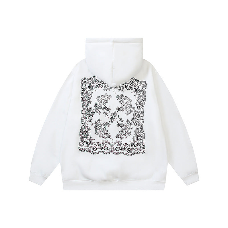 OFF Oversized Pullover Hoodie Light Luxury Station