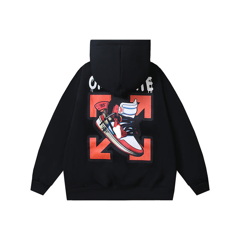 OFF Oversized Pullover Hoodie Light Luxury Station