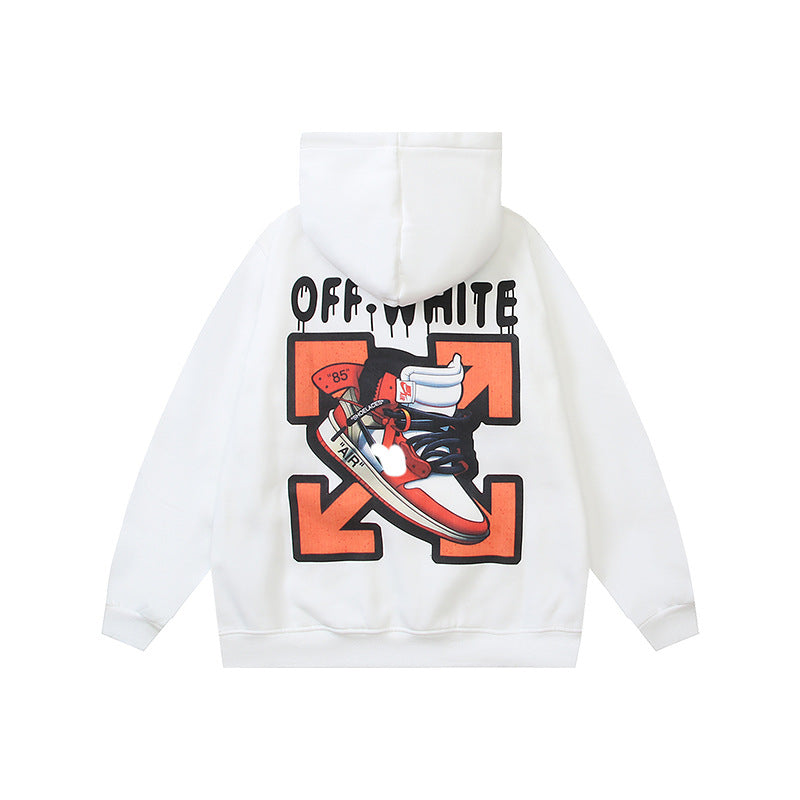 OFF Oversized Pullover Hoodie Light Luxury Station