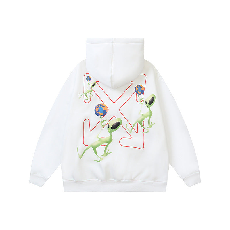 OFF Oversized Pullover Hoodie Light Luxury Station