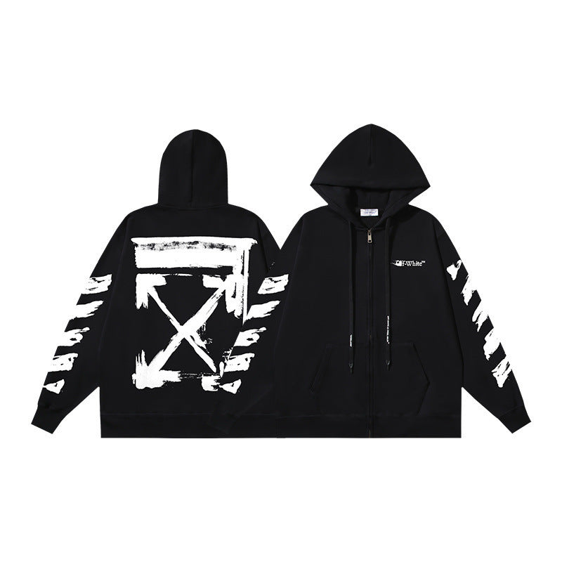 OFF Oversized Pullover Hoodie Light Luxury Station