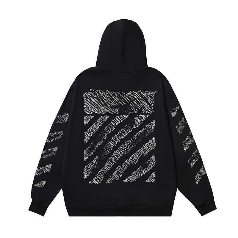 OFF Oversized Pullover Hoodie Light Luxury Station