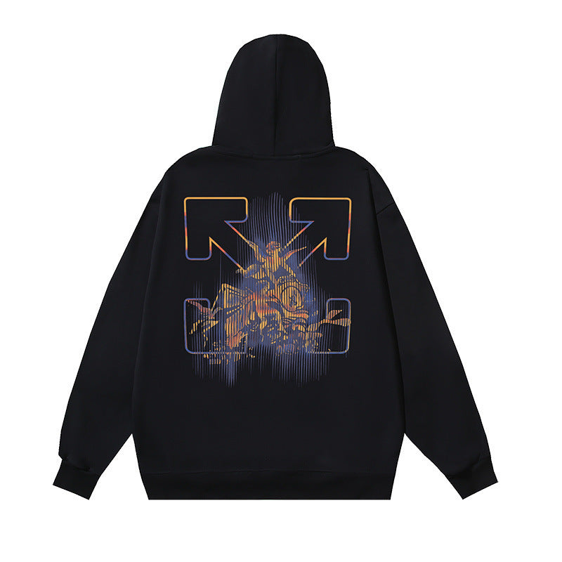 OFF Oversized Pullover Hoodie Light Luxury Station