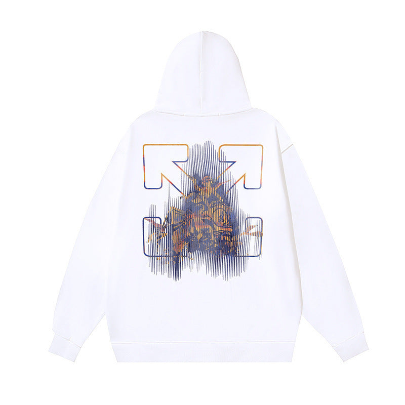 OFF Oversized Pullover Hoodie Light Luxury Station