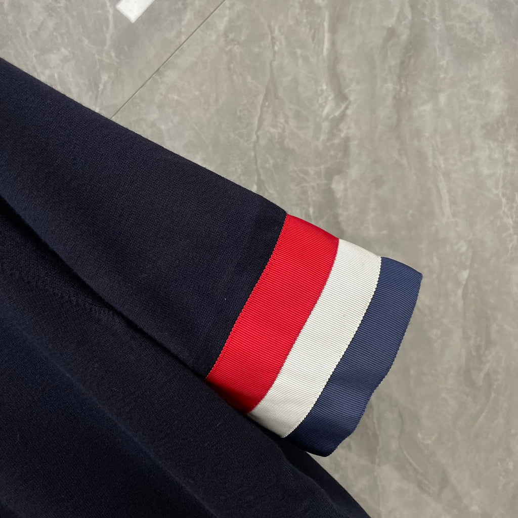 Red, white and blue cuffs T-shirt THOM TREND