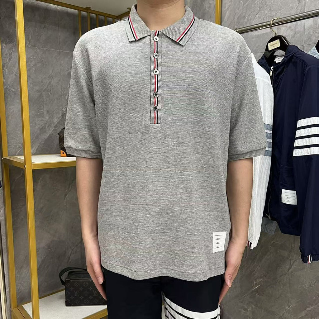 Men's lapel short sleeve THOM TREND