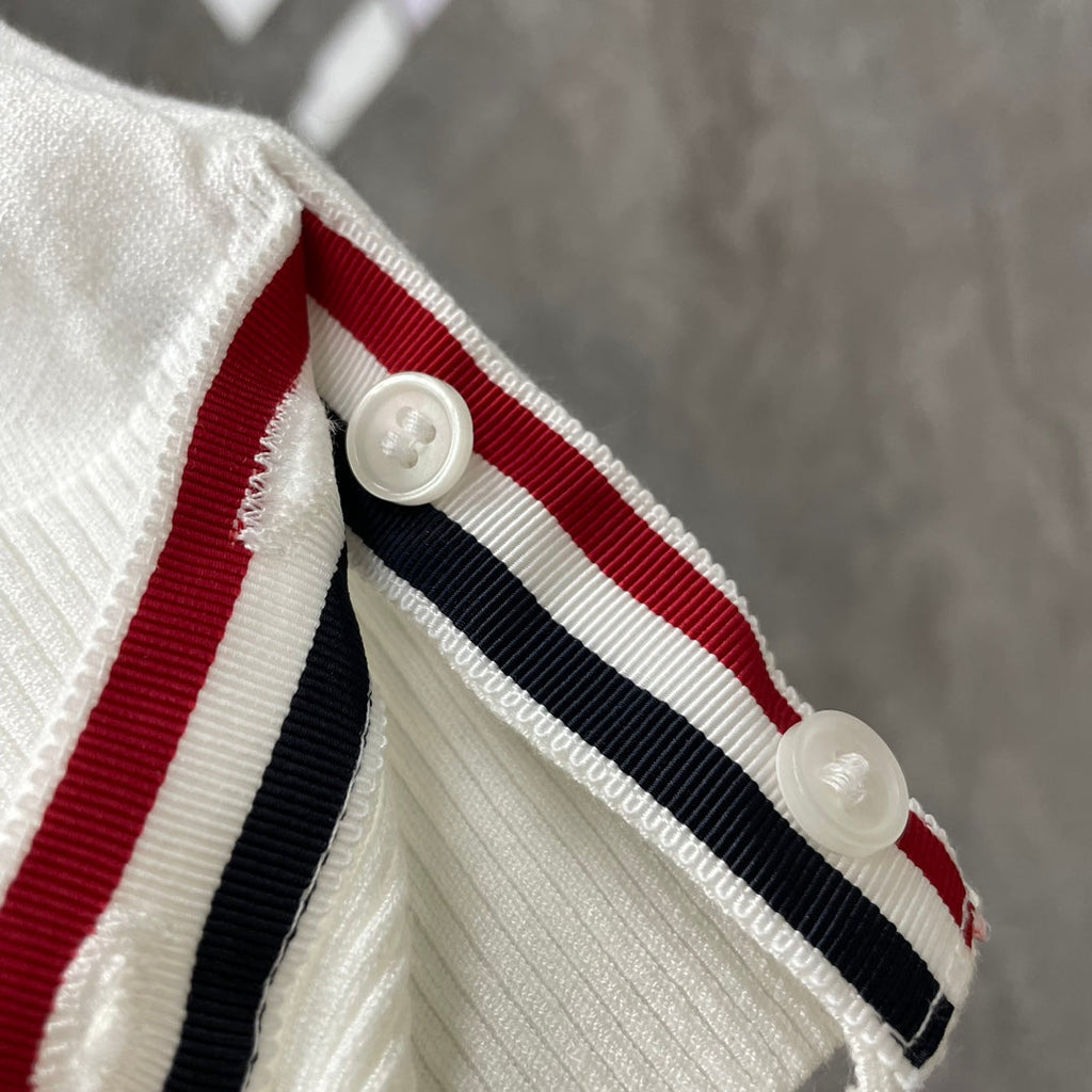 2025 SS  Men's sailboat embroidered POLO short sleeve THOM TREND